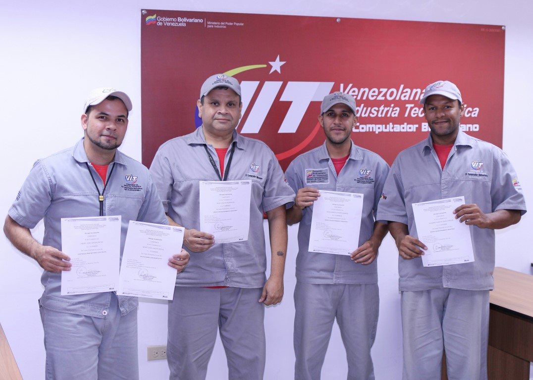 Trabajadores de VIT recibieron Certificación de Saberes por Inces Industrial