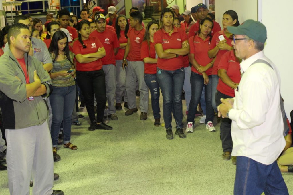 Clase trabajadora del sistema Ronca en respaldo al presidente Nicolás Maduro